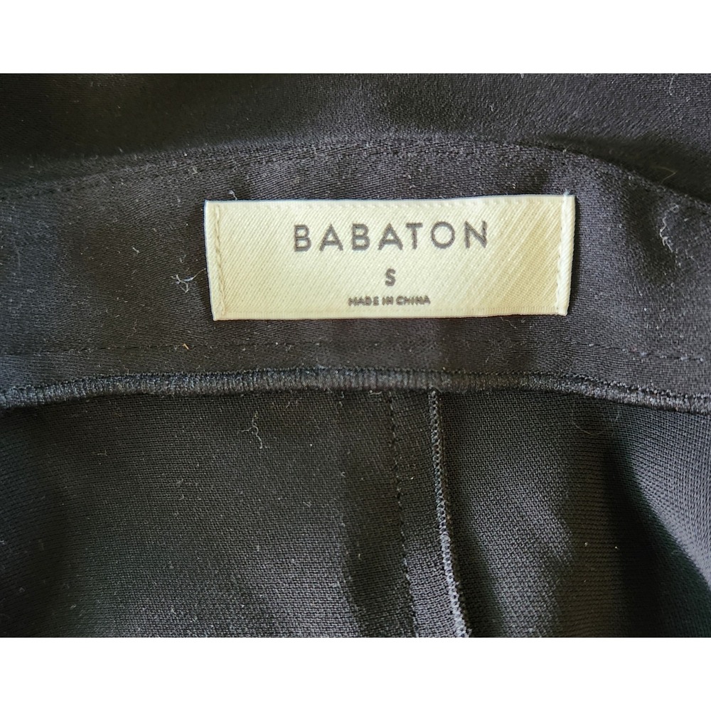 Babaton Aritzia Black Draped 
Long Sleeve Blouse Size Small - Picture 6 of 6